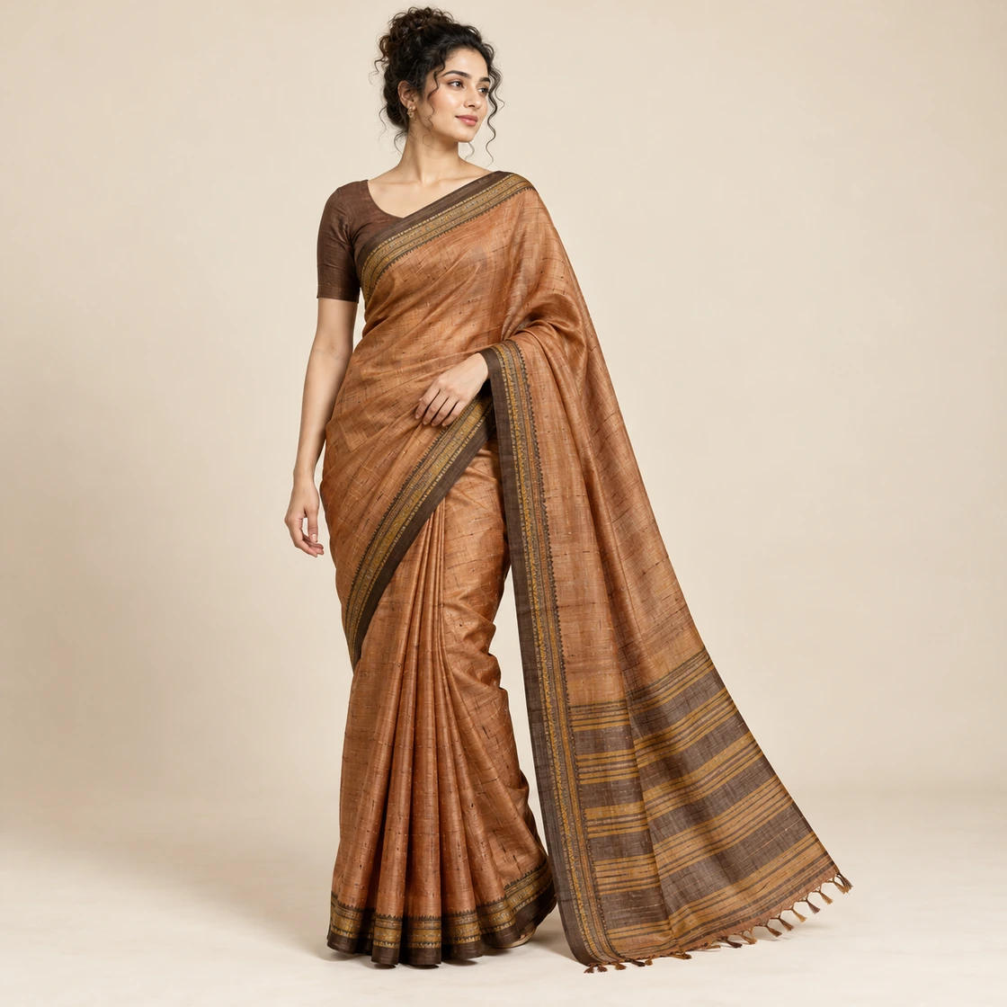 Illustrative portrait of Champa Silk / Kosa saree