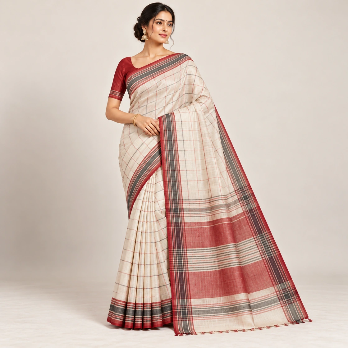 Everyday Cotton — Dhaniakhali — representative textile illustration, not authentication evidence