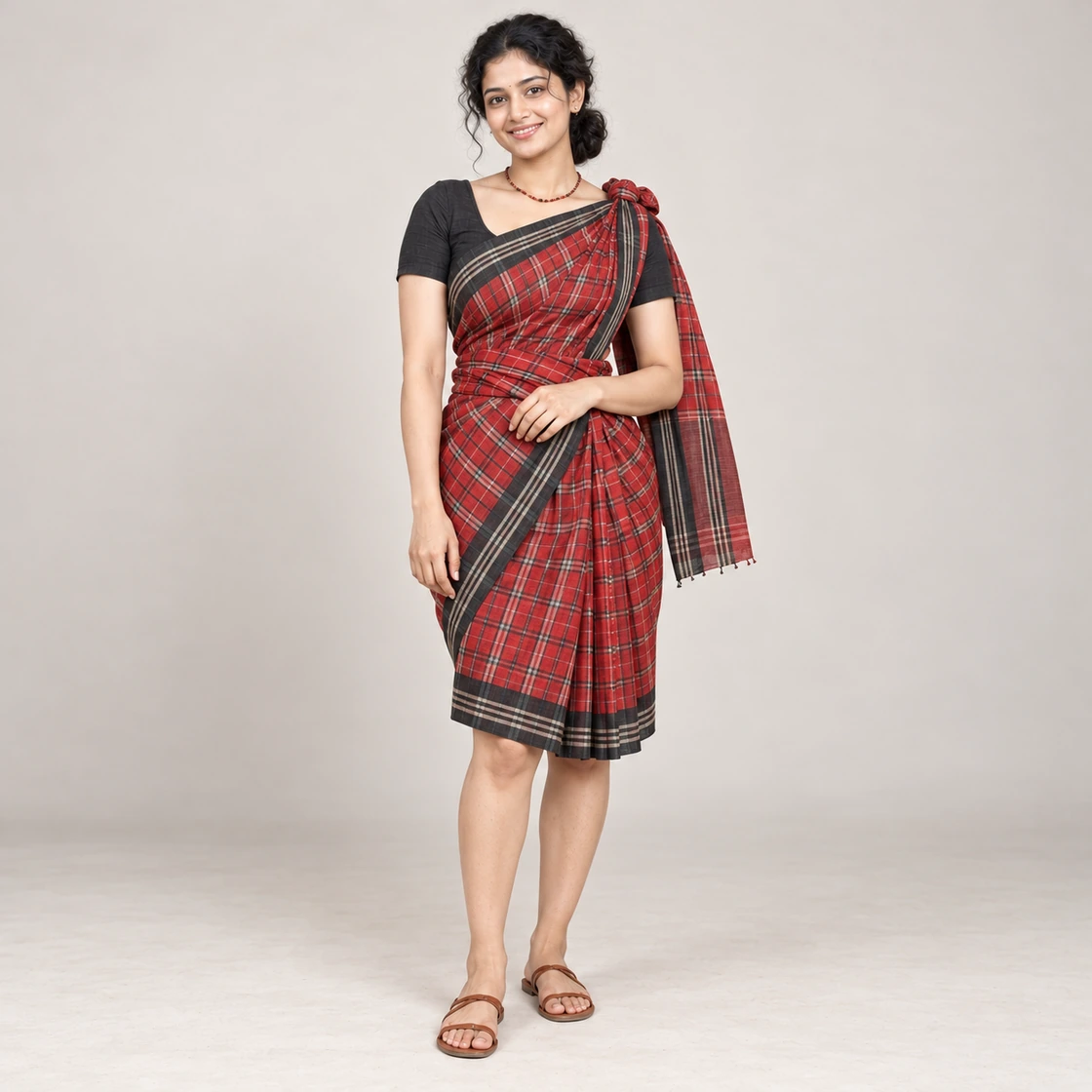 Illustrative portrait of Goa Kunbi saree